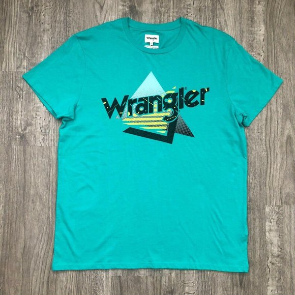 Wrangler Other - NWT Retro 80s 90s Teal Green Wrangler Logo T-Shirt